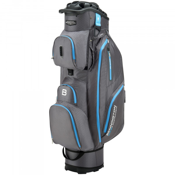 Bennington Quiet Organizer 14 (QO 14) Water Resistant Cartbag, Grau / Blau