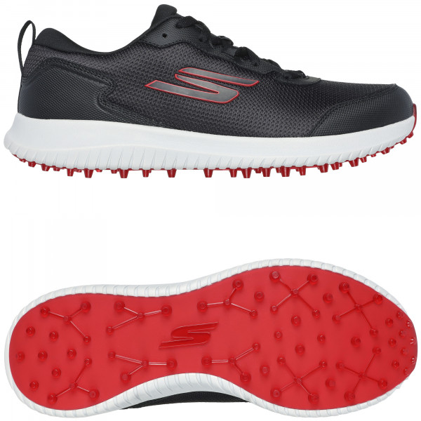 Skechers Max Fairway 4 Herren Golfschuhe, Schwarz / Rot