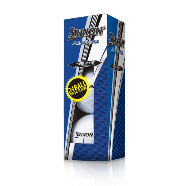 Srixon AD333 Golfbälle, Super Sleeve Vorteilspack, 24 Stück