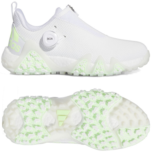 Adidas CodeChaos BOA 2024 Damen Golfschuhe, Weiß / Hellgrün