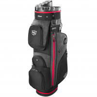 Wilson Staff 2024 I-LOCK III Cartbag, Schwarz / Grau / Rot