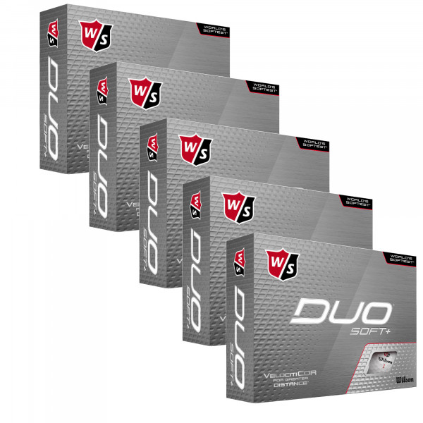 Wilson Staff DUO Soft+ Golfbälle, Vorteilspack, 60 Stück