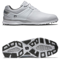 FootJoy 2023 Pro SL Herren Golfschuhe, Weiß / Grau