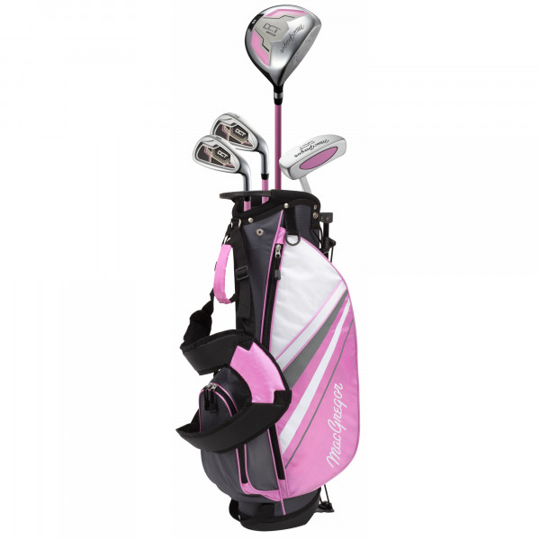 MacGregor DCT Junior Kinder Golfset Girls, Pink (6-8 Jahre), Rechtshand