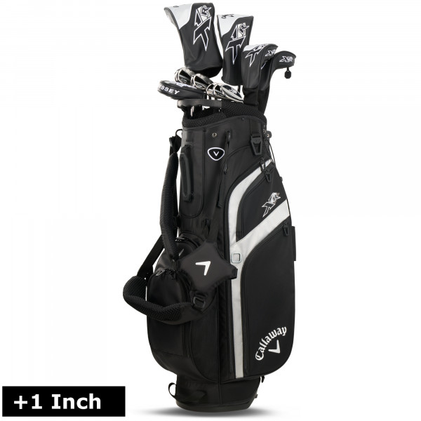 Callaway 2026 XR Herren Komplettset / Golfset, Stahlschaft, Farbe Schwarz, Rechtshand. +1 inch länge