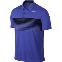 Nike Golf Mobility Speed Stripe Herren Polo, Blau / Schwarz