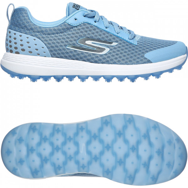 Skechers Max Fairway 2 Damen Golfschuhe, Hellblau / Weiß
