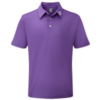 FootJoy Pique Solid Herren Golfshirt, Lila