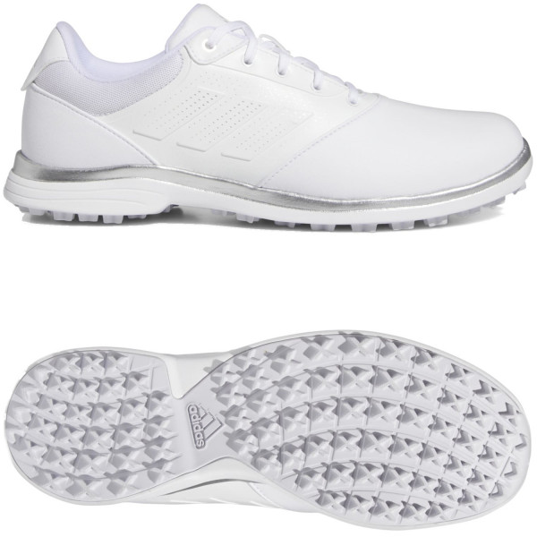 Adidas Alphaflex 2024 Damen Golfschuhe, Weiß / Silber