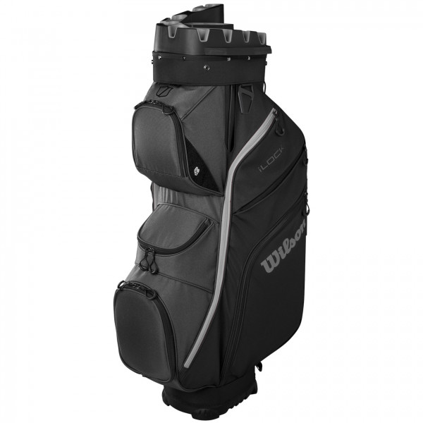 Wilson Staff 2025 I-LOCK 4 Cartbag, Schwarz / Grau