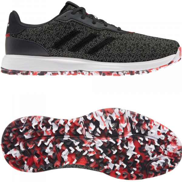 Adidas 2021 S2G Herren Golfschuhe, Dunkelgrau / Schwarz