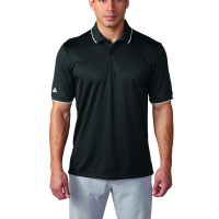 Adidas ClimaCool Tipped Club Herren Golf Polo, Schwarz, M