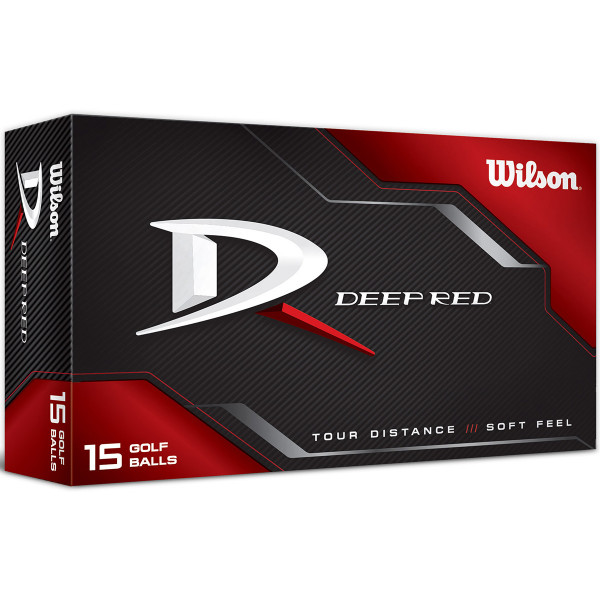 Wilson Deep Red Tour Distance Golfbälle, 15 Stück