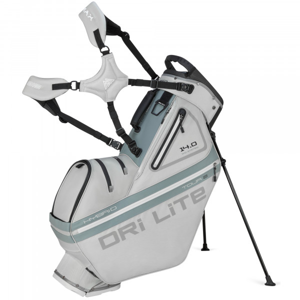 Big Max Dri Lite Hybrid Tour 2 Waterproof Standbag, Silbergrau
