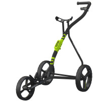 Wishbone ONE Golftrolley inkl. Schirmhalter und Scorecardhalter, Schwarz / Grün