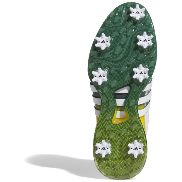 Adidas 2025 Tour 360 Herren Golfschuhe, Weiß / Gelb / Grün