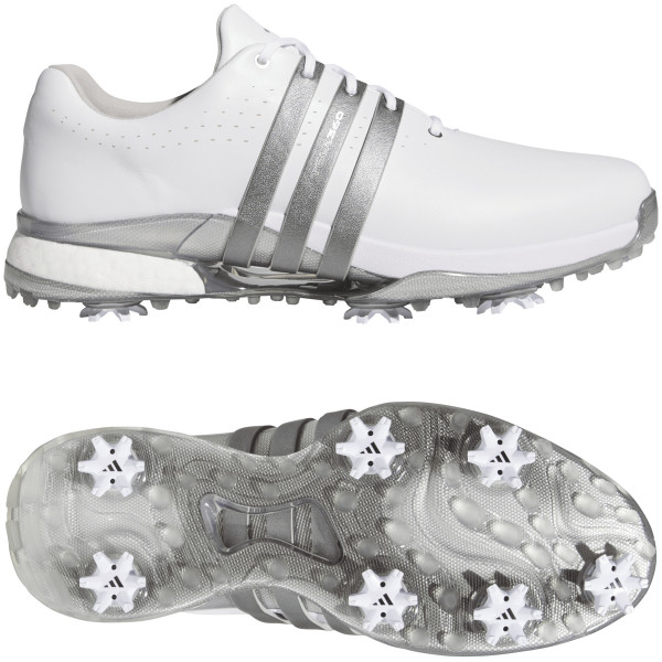 Adidas Tour 360 Herren Golfschuhe 2026, Weiß / Silbergrau