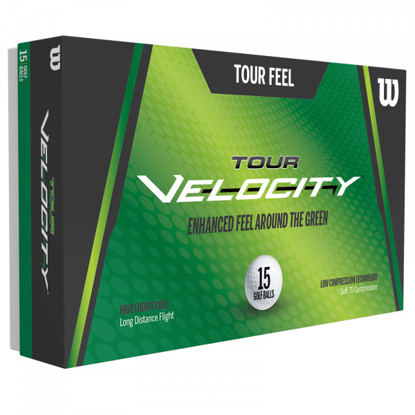 Wilson Tour Velocity Feel Golfbälle, 15 Stück