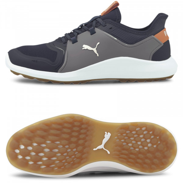 Puma IGNITE FASTEN8 Herren Golfschuhe, Navy / Grau
