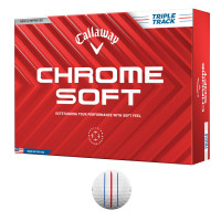 Callaway 2024 Chrome Soft Golfbälle, Triple Track, 12 Stück