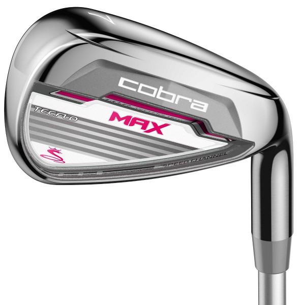 Cobra Golf MAX Damen DEMO Eisen 5-PW,SW, Graphitschaft, Damen Linkshand
