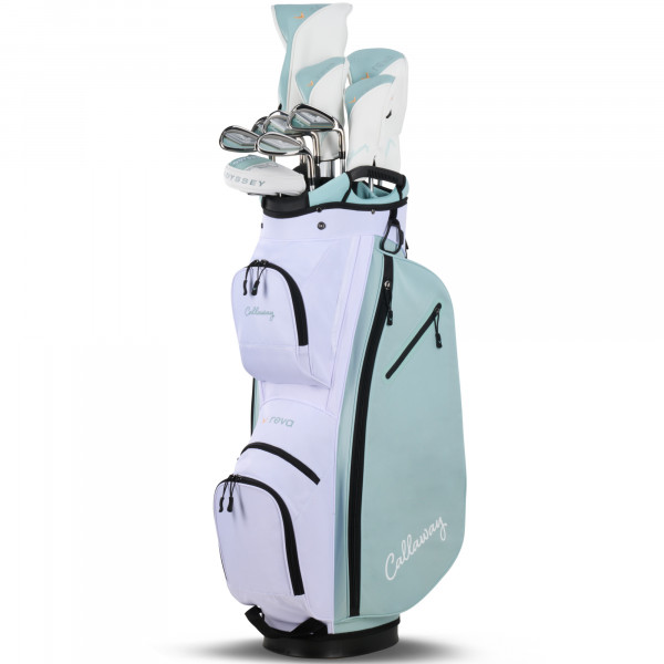 Callaway REVA 2026 Damen Komplettset / Golfset, Weiß / Grün, Rechtshand