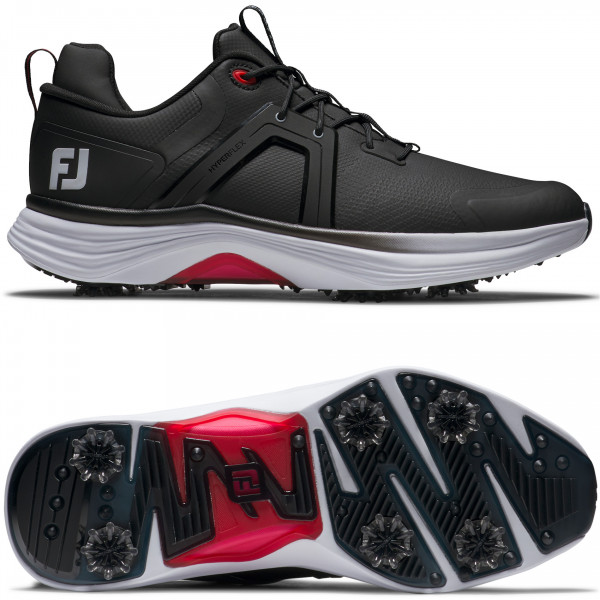 FootJoy Hyperflex 2025 Herren Golfschuhe, Schwarz / Weiß / Rot