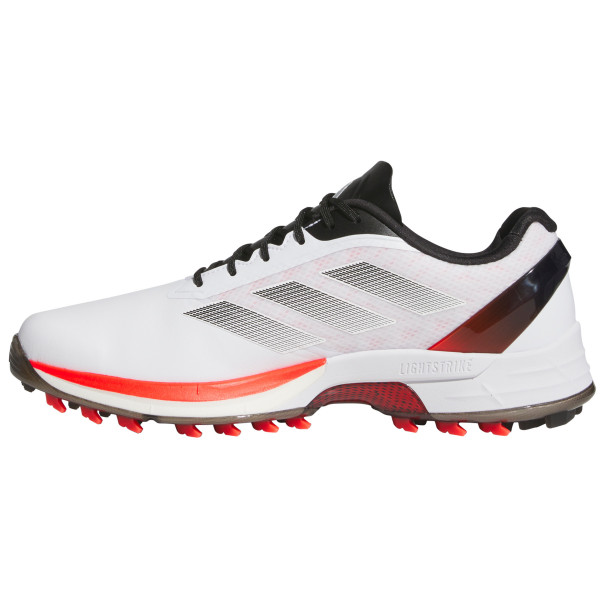 Adidas Adizero ZG Herren Golfschuhe, Weiß / Schwarz / Rot