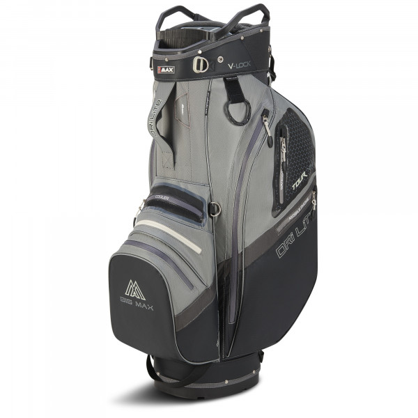 Big Max Dri Lite V-4 Waterproof Cartbag, Grau / Schwarz