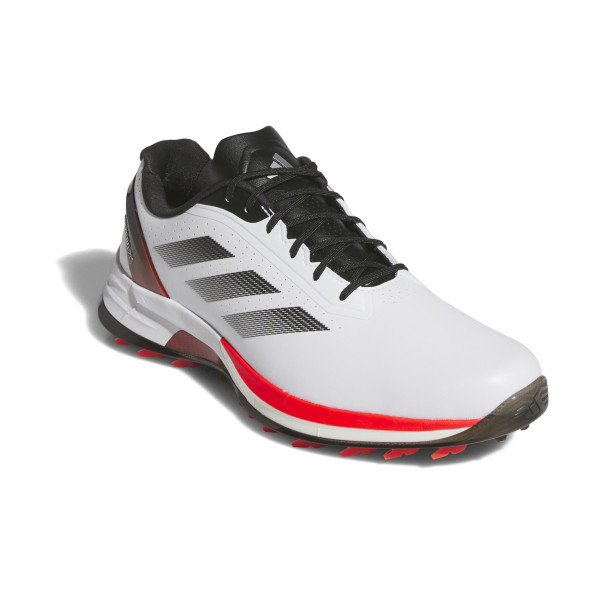 Adidas Adizero ZG Herren Golfschuhe, Weiß / Schwarz / Rot