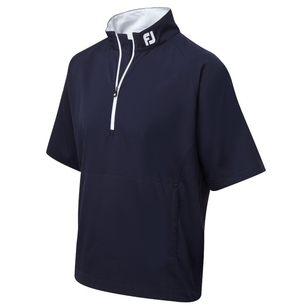 FootJoy Performance Sport Herren Kurzarm-Windshirt, Navy / Weiß