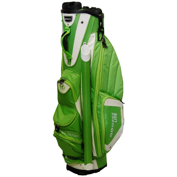 Bennington Quiet Organizer (QO 9) LITE Sportsline Cartbag / Golfbag, Grün / Weiß