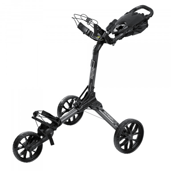 Bag Boy NITRON Auto-Open 3-Rad Golftrolley, Grau / Dunkelgrau