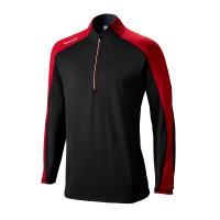 Wilson Staff Performance Thermal Tech Herren Pullover, Schwarz / Rot