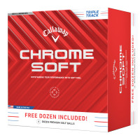 Callaway 2024 Chrome Soft Golfbälle, Triple Track, Vorteilspack, 48 Stück