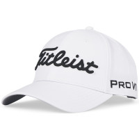 Titleist 2026 Tour Performance Herren Cap, Weiß / Schwarz