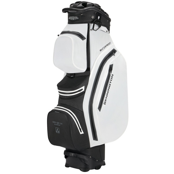 Bennington 2025 DRY Quiet Organizer 14 (QO 14) Waterproof Cartbag, Weiß / Schwarz