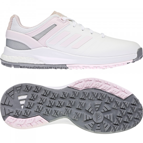 Adidas 2022 EQT Spikeless Damen Golfschuhe, Weiß / Grau / Pink