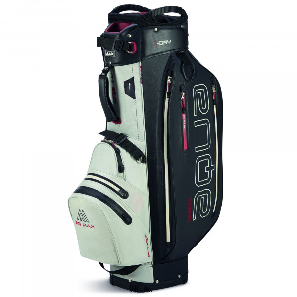 Big Max 2025 Aqua Sport 360 Waterproof Cartbag, Offwhite / Schwarz / Rot