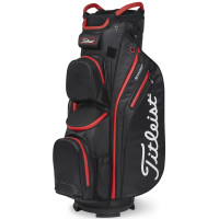 Titleist 2024 Cart 14 StaDry Waterproof Cartbag, Schwarz / Rot