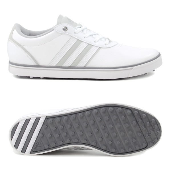 Adidas adicross V Damen Golfschuhe, Weiß / Grau