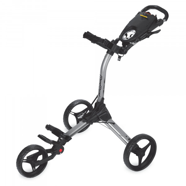 Bag Boy Compact C3 3-Rad Golftrolley, Grau / Schwarz