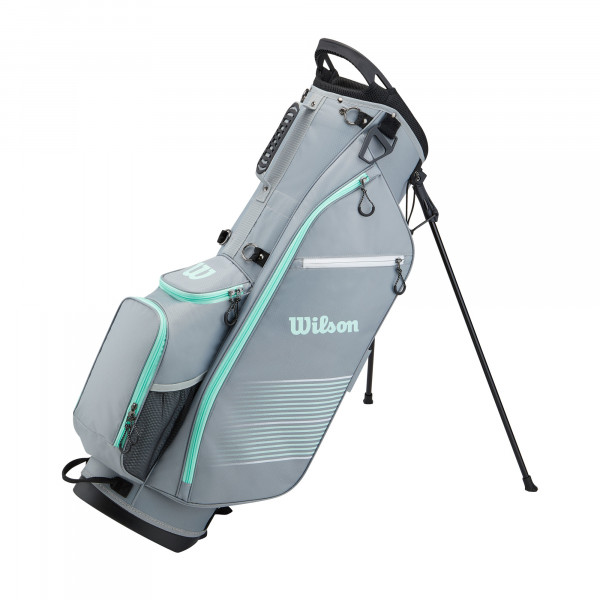 Wilson Prostaff Damen Standbag, Silbergrau / Türkis
