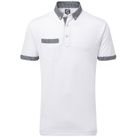 FootJoy Smooth Pique Herren Polo Shirt, Weiß