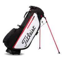 Titleist Players 4+ Standbag, Schwarz / Weiß / Rot