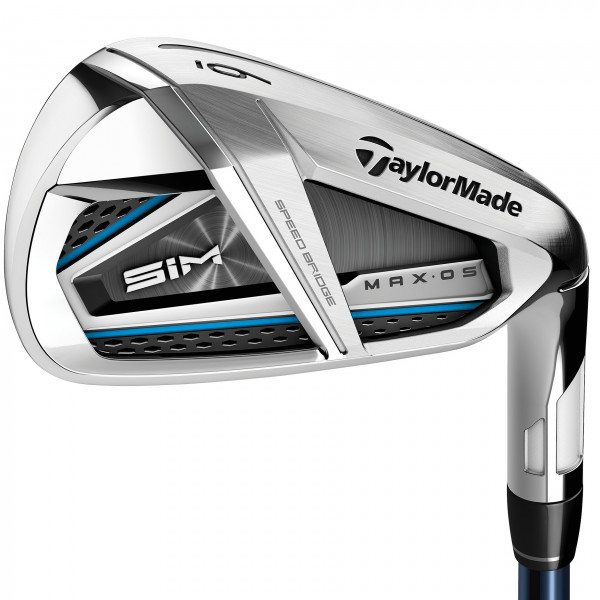 Taylor Made SIM Max OS Eisen, Stahlschaft, Herren Linkshand