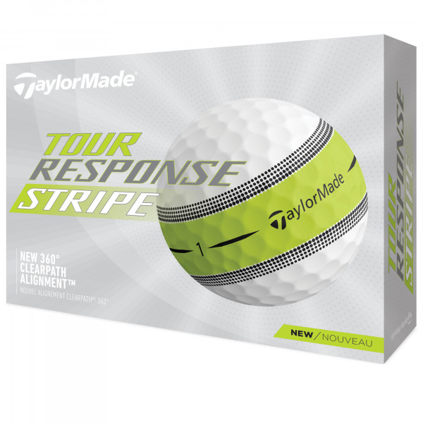 Taylor Made Tour Response Stripe Golfbälle, 12 Stück