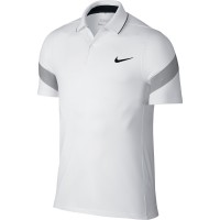 Nike Golf Major Moment FF Commander Herren Polo, Weiß / Silber