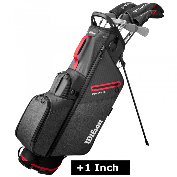 Wilson Profile Herren Komplettset / Golfset, Stahlschaft, Rechtshand, +1 inch länger