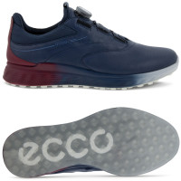 Ecco S-Three GTX BOA Herren Golfschuhe, Marineblau / Rot